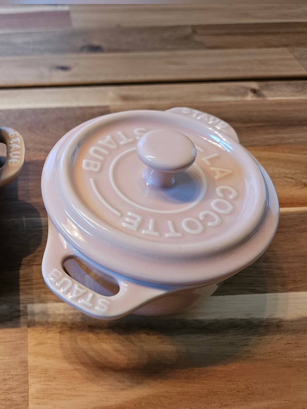 NWT Staub 2pk Mini Cocotte Pink